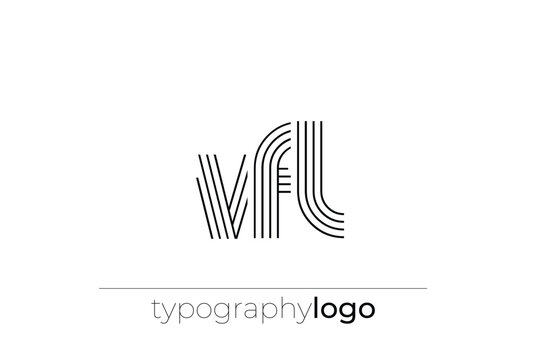 VFL modern geometric typography logo
