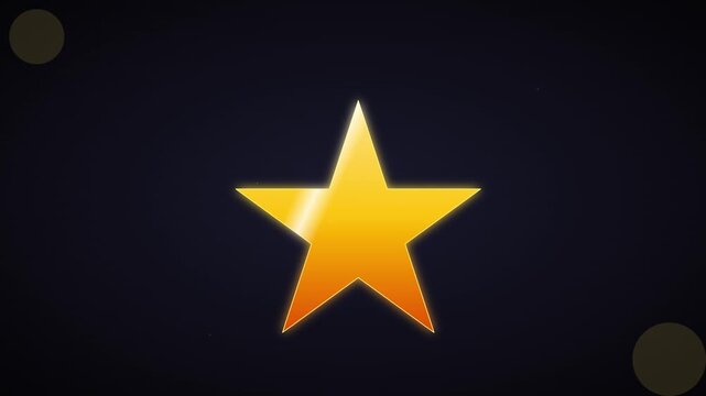 shimmering star favorite rating achievement icon dark background