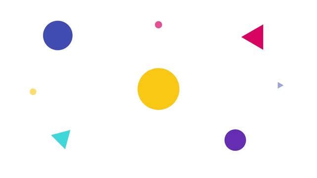 Modern Creative Flat Design Overlay Colorful Shape Animation