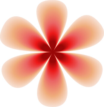 Exotic Hibiscus Blossom, Botanical Floral Element Isolated