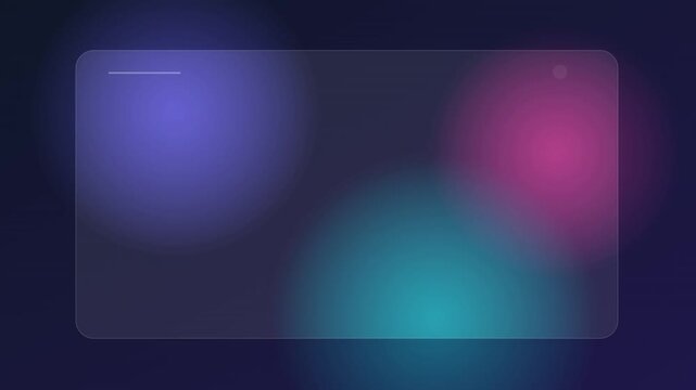 modern glassmorphism frosted overlay transition