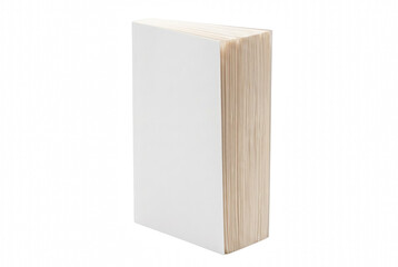 Thick White Blank Book Standing Upright © Ara