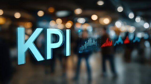 Collaboration in business professionals analyzing key performance indicators (kpi) data visualization in modern corporate environment