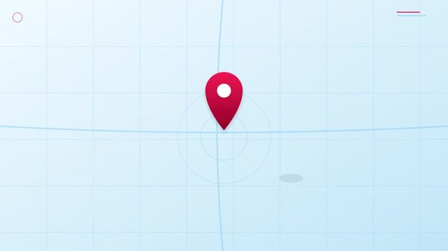modern location pin map functional vector animation