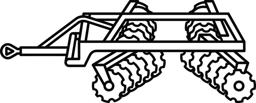 Heavy-duty pull-behind cultipacker soil roller featuring notched ring cylinders designed for farm seedbed pulverizing work