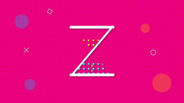 Modern Pop Hourglass Animation Vibrant Vector Motion Graphic