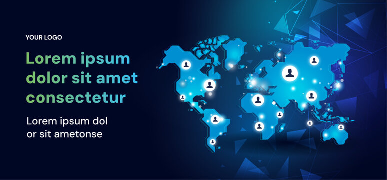 Internet users all over the world conceptual