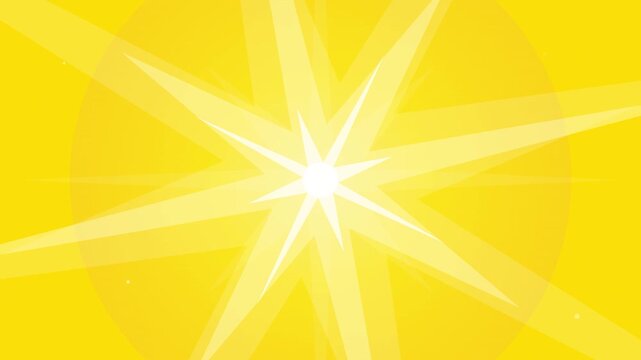 modern star flare expansion bright yellow white
