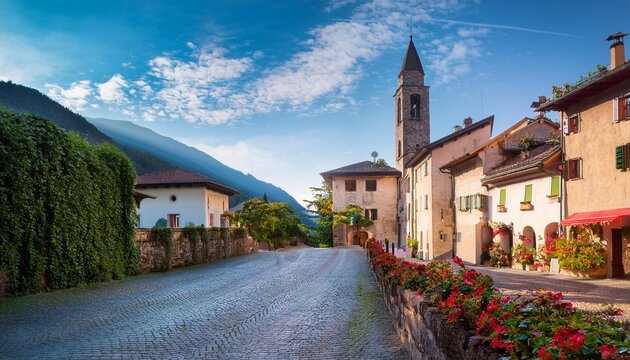 klausen chiusa is a comune in south tyrol in northern italy picturesque streets of the ancient city