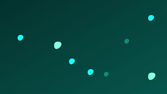 Smooth Motion Rain Drops Over Teal Modern Background