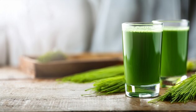 fresh wheatgrass shot a vibrant and healthy green drink