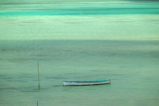 Scenic landscape of Pointe Palmiste Beach on Rodrigues Island, Mauritius. Beautiful landscape of Rodrigues Island