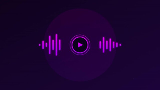 music audio waveform icon with rhythmic frequency bars