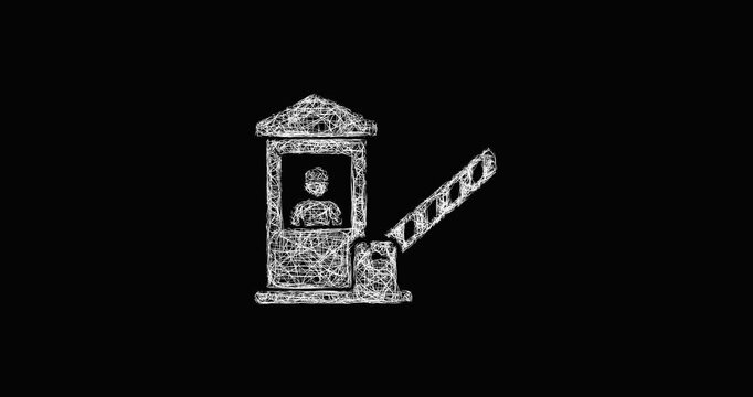 Sketch checkpoint icon animation - smooth progressive reveal