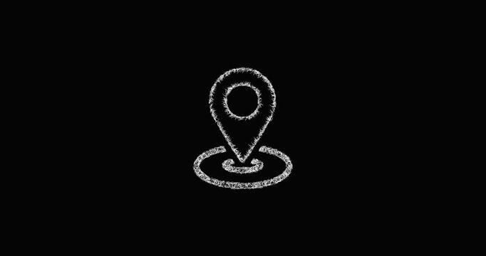 Sketch waypoint icon animation - smooth progressive reveal