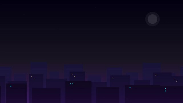 modern urban skyline parallax city motion background