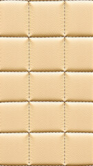 Obraz premium Quilted tan leather upholstery texture