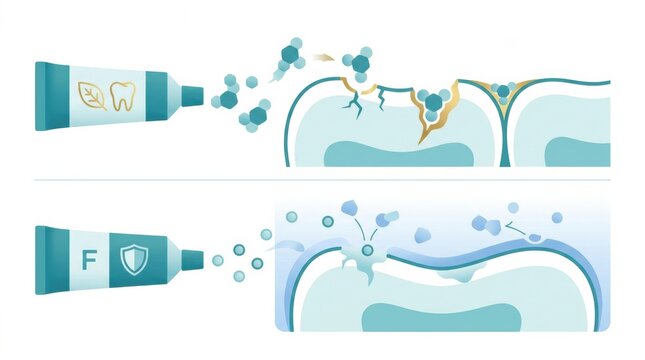 Toothbrush and toothpaste work together to enhance oral health, targeting gum disease and promoting better overall health with AI technology.