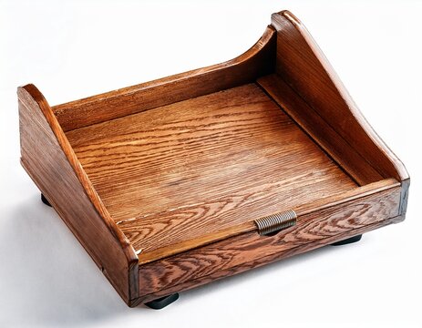 antique wooden printer tray