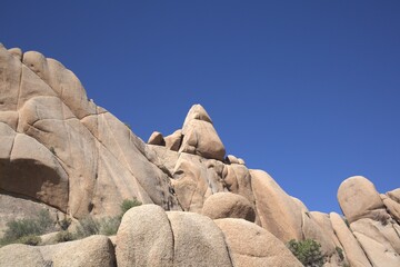 Granite boulder formations in the desert, Joshua Tree National Park © Sean