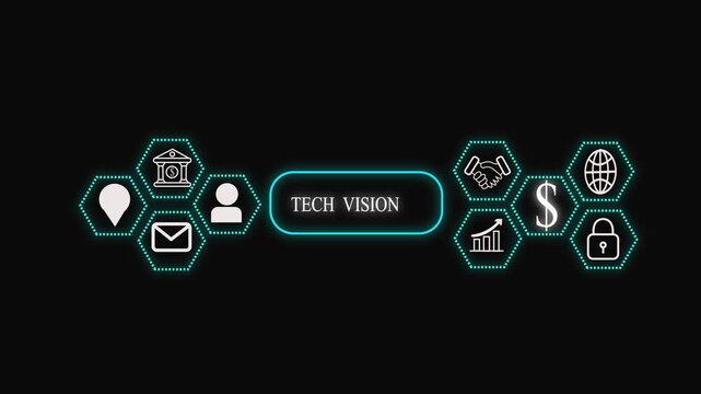 Text sign showing Challenge. Business photo showcasing process of provoking or testing physiological activity by exposure Grids and different set up of the icons latest digital technology  4k videp.