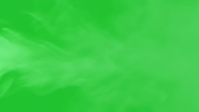 Abstract green background featuring wispy, smoke-like textures and soft gradients