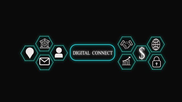 Text sign showing Challenge. Business photo showcasing process of provoking or testing physiological activity by exposure Grids and different set up of the icons latest digital technology  4k videp.