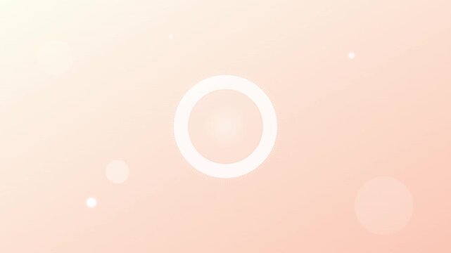 Soft Peach Sorbet Pastel Circular Audio Waveform Design