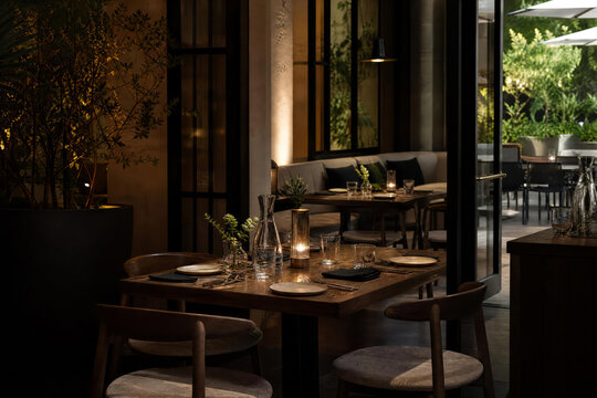 Evening Ambience Monochrome Evening Nook With Wood Tones And Greenery