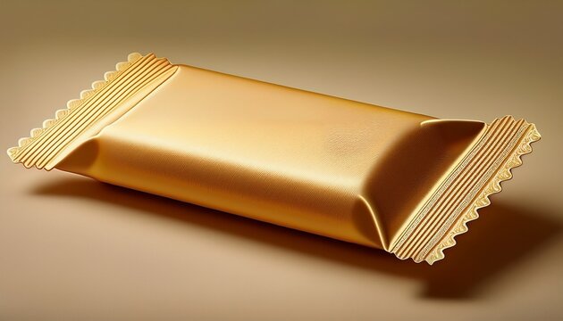 plain rectangular snack wrapper with scalloped edges