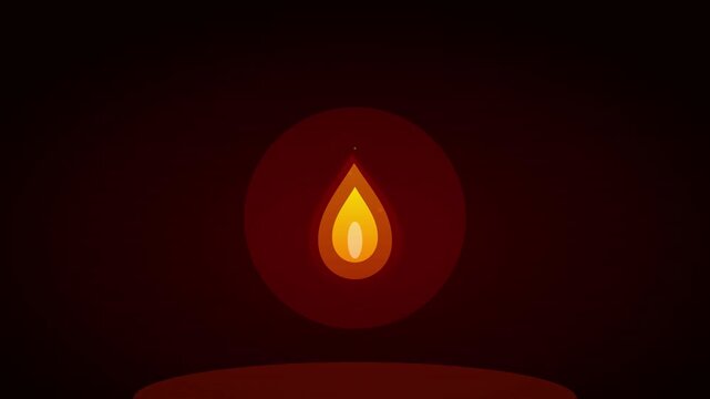passion fire flicker flame energy motion graphic