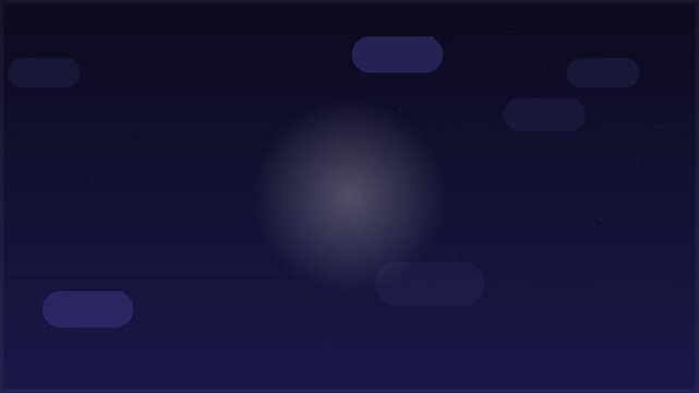 peaceful moon night weather forecast sleep motion graphic