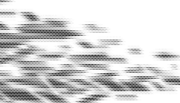 Black and white abstract and grunge smooth transition pattern for sporty background element. Editable graphic resource. Vector Format Illustration. EPS10
