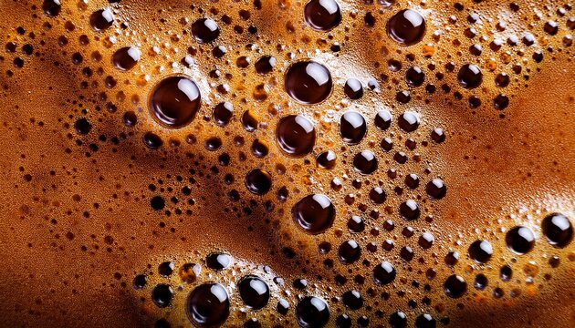 coffee foam texture with bubbles