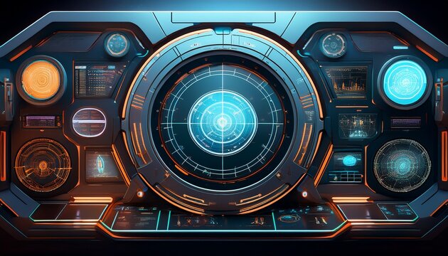 explore a futuristic spacecraft interface featuring cutting edge navigation systems and astro tech interfaces in stunning 3d style
