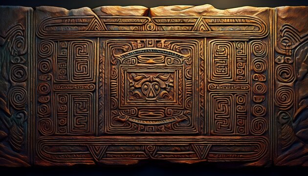 enigmatic hieroglyphic stele texture background mysterious and engraved stone tablet ancient and cryptic surface
