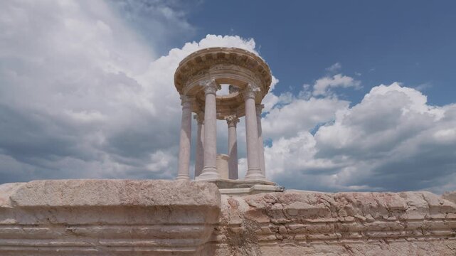 Various video images of the ancient city of Kibyra, located within the borders of Burdur province in T&uuml;rkiye.