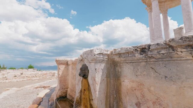 Various video images of the ancient city of Kibyra, located within the borders of Burdur province in T&uuml;rkiye.