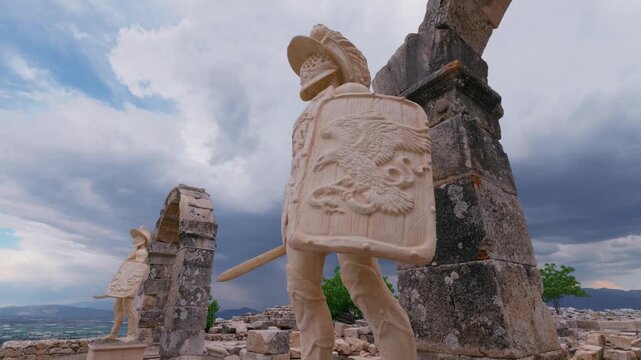 Various video images of the ancient city of Kibyra, located within the borders of Burdur province in T&uuml;rkiye.