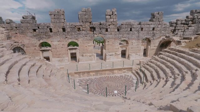 Various video images of the ancient city of Kibyra, located within the borders of Burdur province in T&uuml;rkiye.