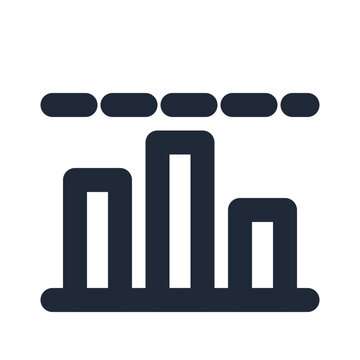 Benchmark bars with target line icon