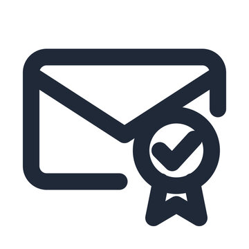 Verified sender envelope with ribbon seal