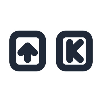 Keyboard Shortcut Key Caps Line Icon