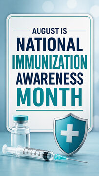 August Is National Immunization Awareness Month with Vaccine