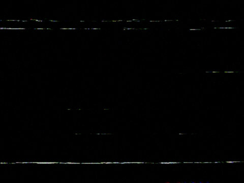Abstract black screen with white horizontal scan lines, vintage tv static effect with subtle color interference.