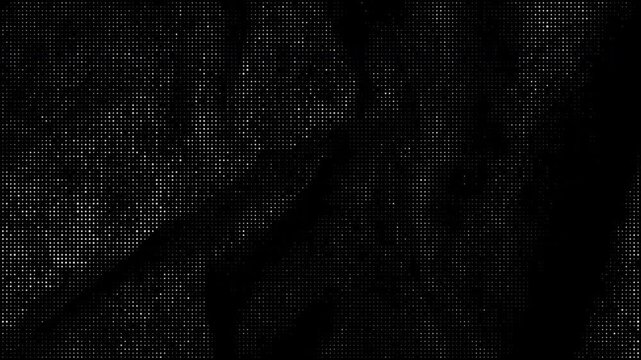 Animated halftone textures background, Distressed analog screen distortion motion graphic, Grunge pattern style. Animated halftone texture dark grunge grit film grain distressed retro background