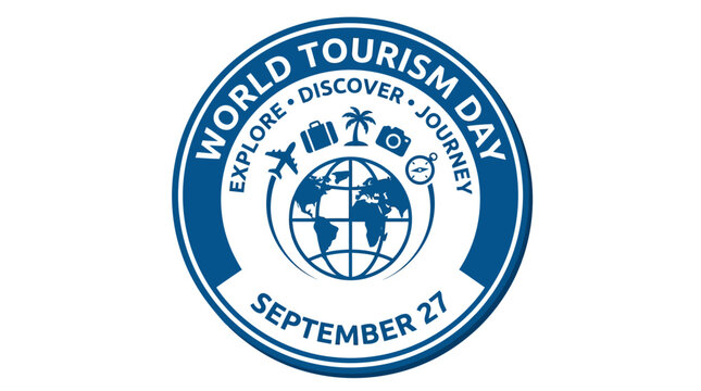 World Tourism Day official stamp design for September 27.