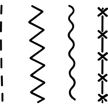 Stitch Pattern Doodle Icon