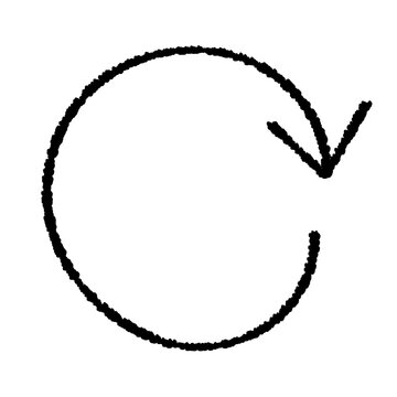 Hand-drawn circular arrow icons (round, back, loading, reload, etc.)