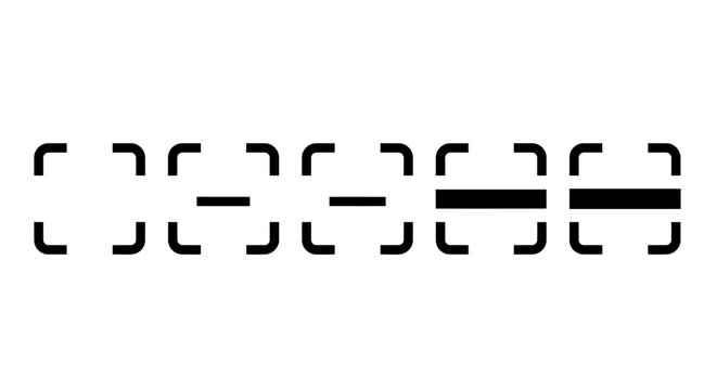 Abstract barcode pattern with black and white geometric design.